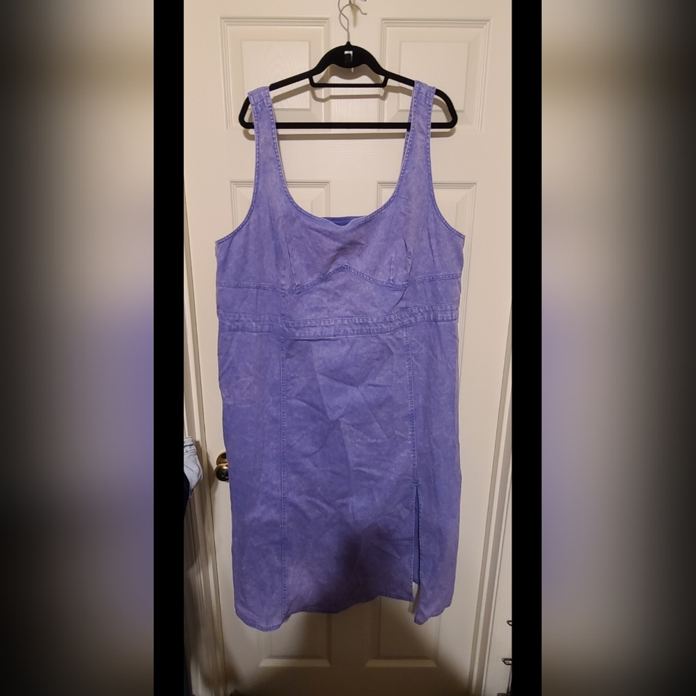 Elegant Purple Sleeveless Dress